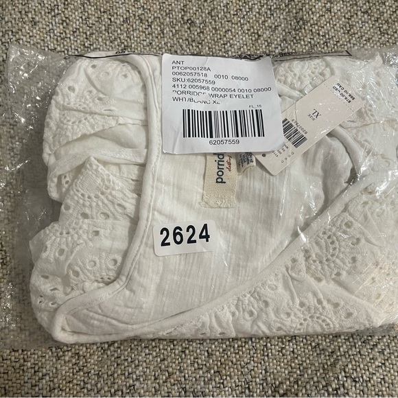 Anthropologie Porridge Jodi Ruffled Eyelet Top NWT Size XL - Picture 7 of 9